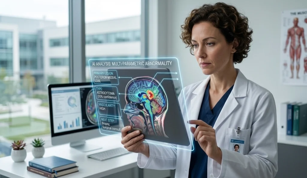 Multimodal AI application in medical diagnostics and imaging.