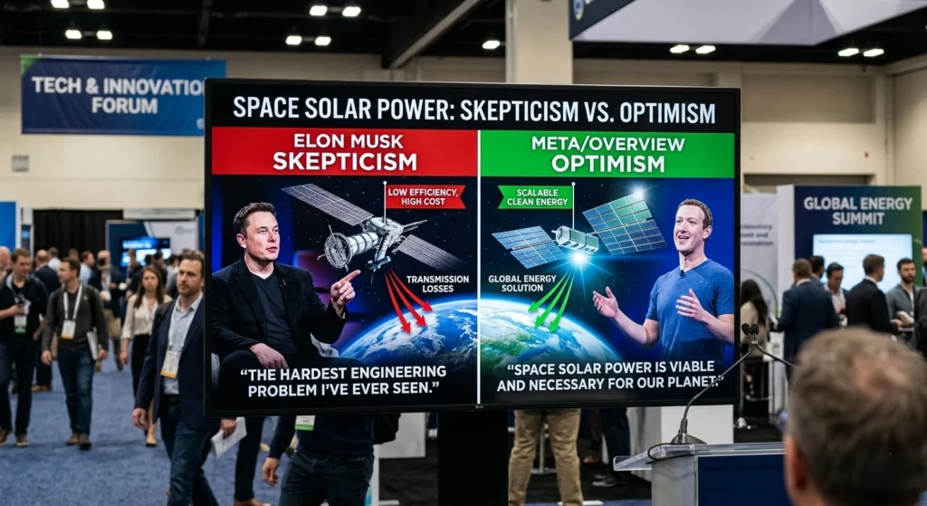 Space solar debate — Meta data center ambition vs Elon Musk criticism