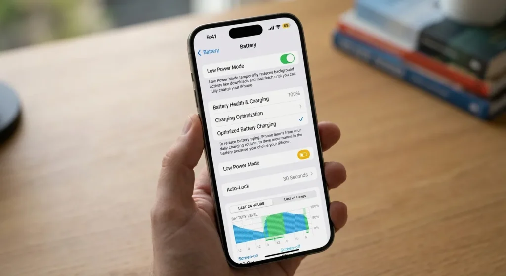iPhone 17 battery settings to prevent black screen bug — Low Power Mode and Optimised Charging