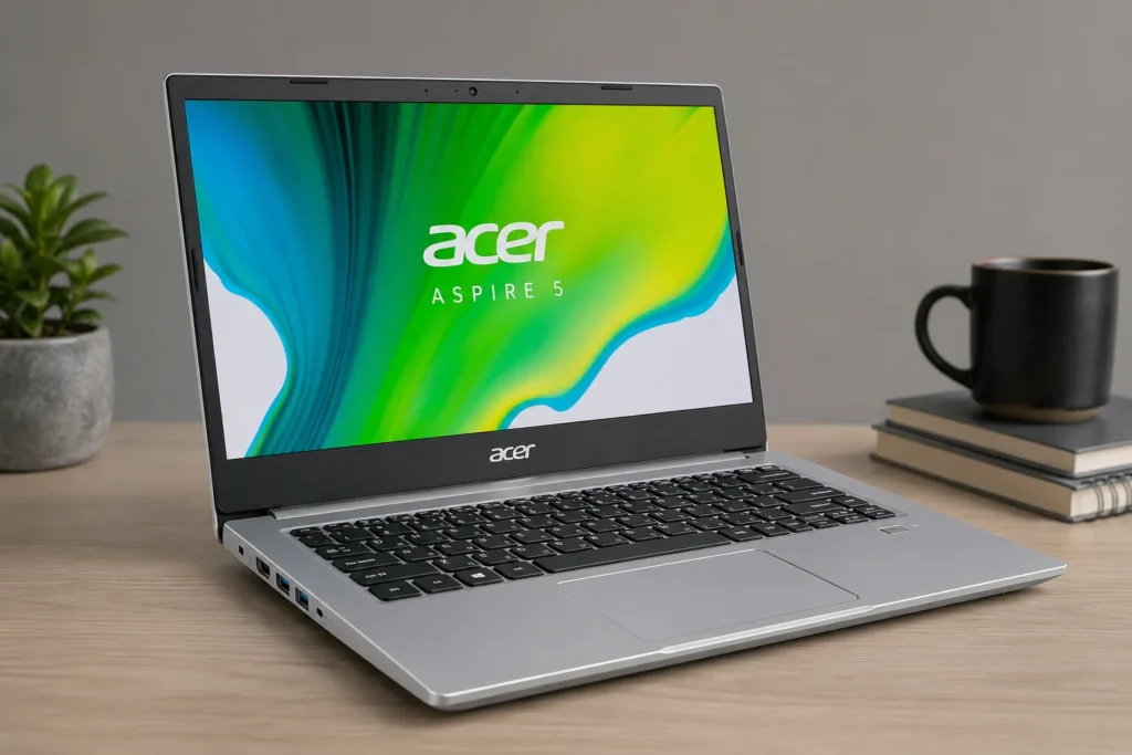 Acer Aspire 5 A514-54H silver laptop. Acer Aspire 5 A514-54H Review.