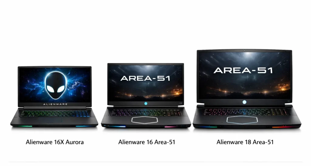 Alienware 16X Aurora, Alienware 16 Area-51 and Alienware 18 Area-51 laptops. Dell Alienware India launch