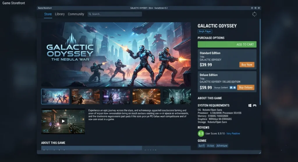 Illustration representing the game's Steam availability.