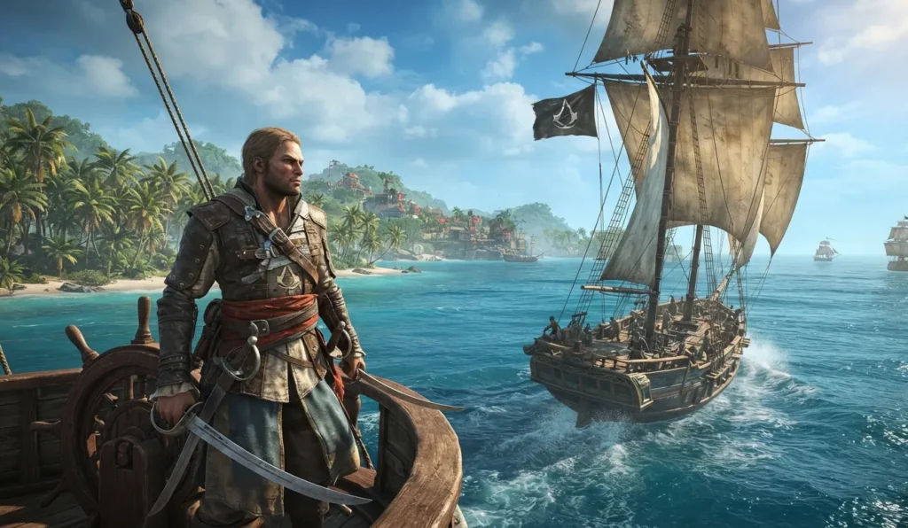 Assassin's Creed Black Flag Resynced showing Edward Kenway's pirate adventure.