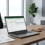 Dell Latitude 5330 refurbished business laptop on an office desk.