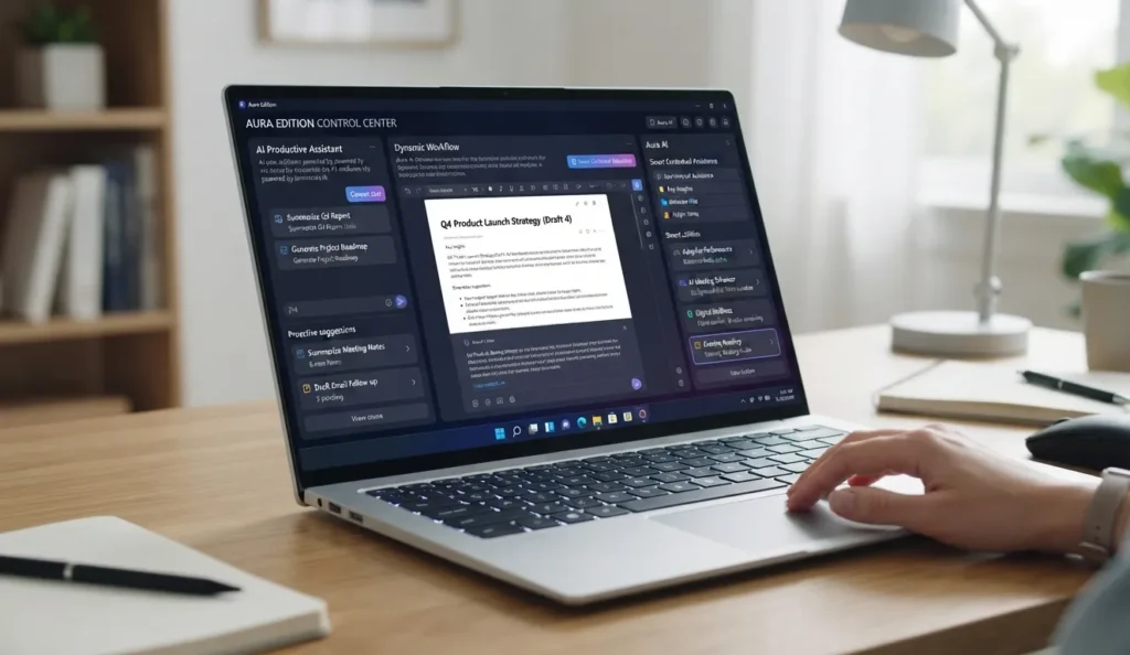 Windows AI productivity interface