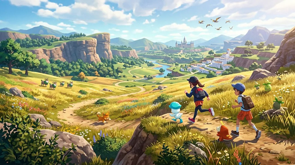 Pokémon Scarlet and Violet open-world Paldea region adventure