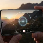 Samsung Galaxy smartphone showing One UI 9 camera stabilization concept.