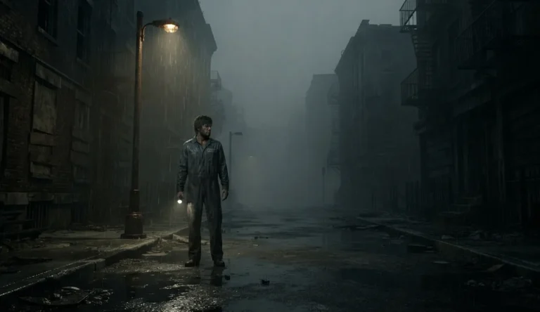 Atmospheric artwork inspired by Silent Hill: Downpour.