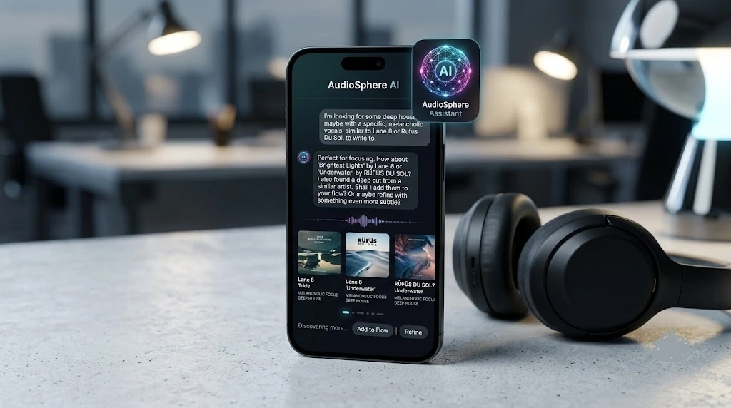 Spotify Talk to Spotify conversational AI assistant interface for music discovery.