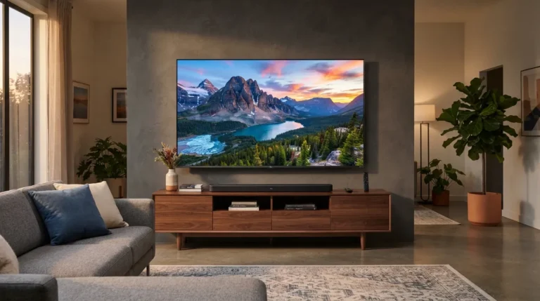 Front view of the TCL QM8L SQD-Mini LED television.