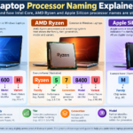 Intel Core, AMD Ryzen and Apple Silicon laptop processor names explained